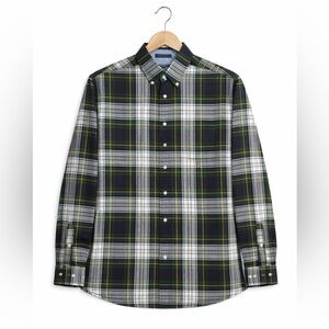 Tommy Hilfiger Men's Long-Sleeve Size Medium Button Down Casual Plaid Sh…